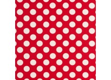 Dekostoff Canvas Sevenberry red dots